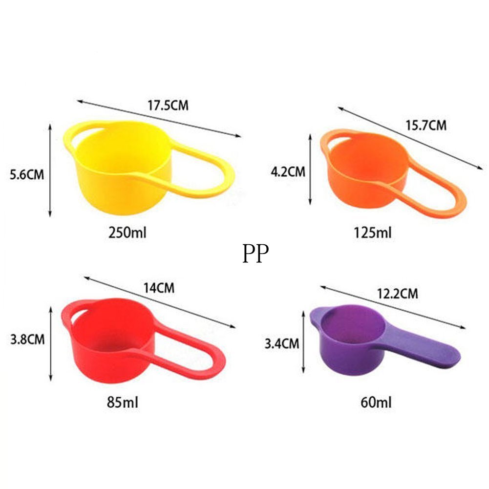 Eco BPA Free 8 Piece in Large Plastic Dishwasher Safe Mixing Nesting