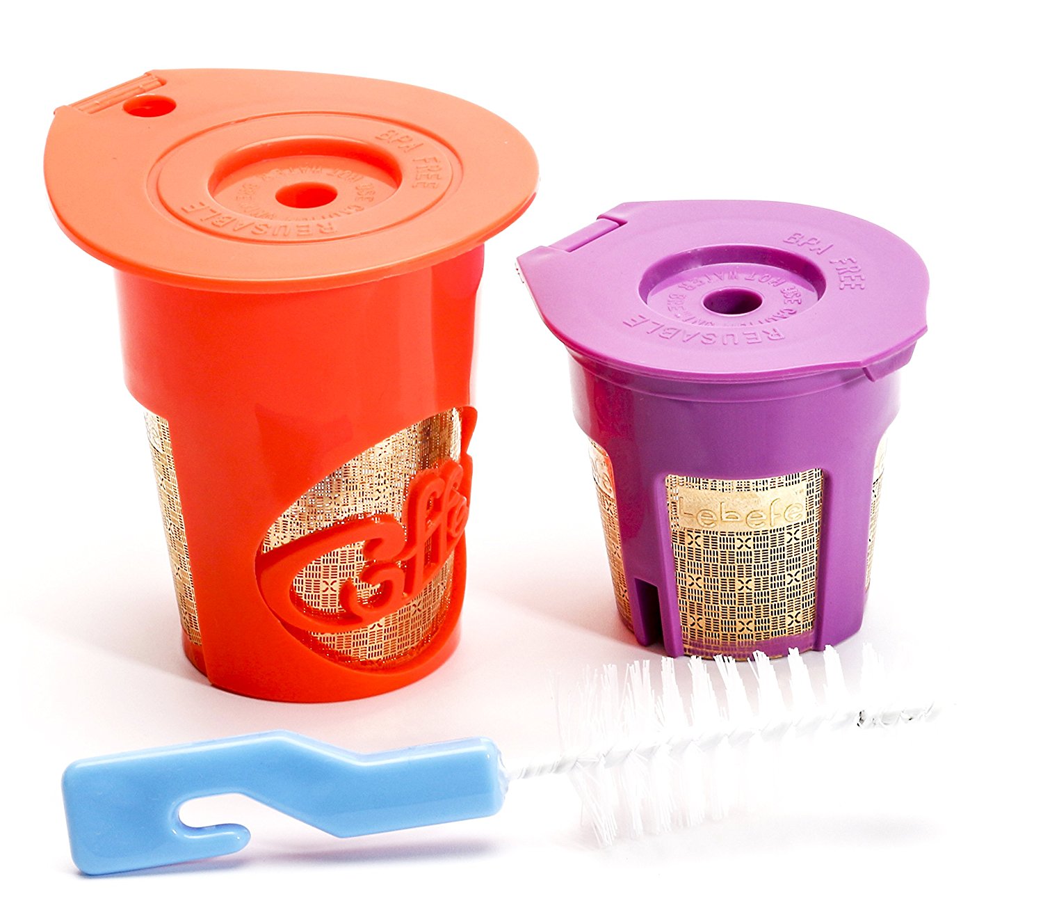 Lebefe 24K Gold Deluxe Reusable KCup Filter KCarafe Filter for Keurig