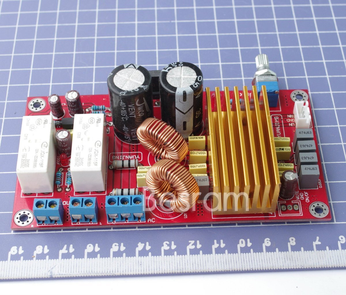 TDA8920 CLASS D relay speaker protection POWER AMPLIFIER 100W X2