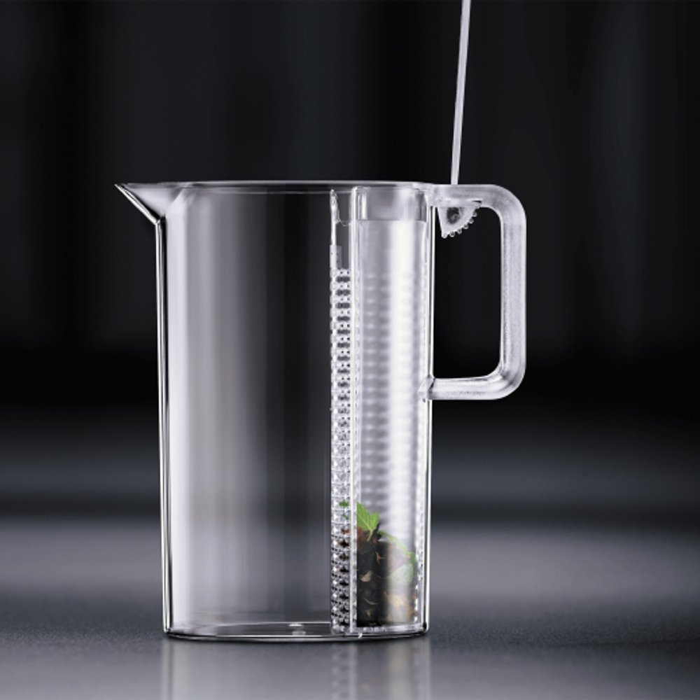 Bodum 1061910, Ceylon Ice Tea Jug with Filter, 3.0 l, 101 oz., Clear