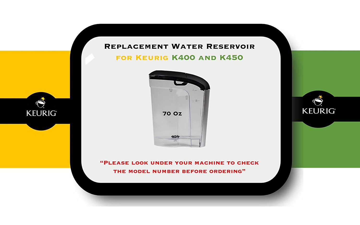 Replacement Water Reservoir for Keurig 2.0 K400 and K450 70 Oz. free image download