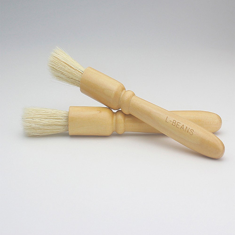 18cm Coffee Grinder Cleaning Brush,2PCS Grinder Brush, Natural Wood