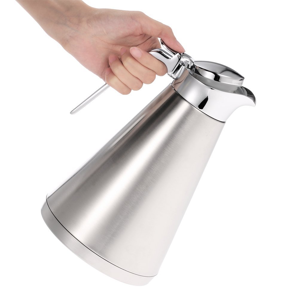 Anself Large Capacity Stainless Steel Vacuum Carafes Thermal Coffee Pot