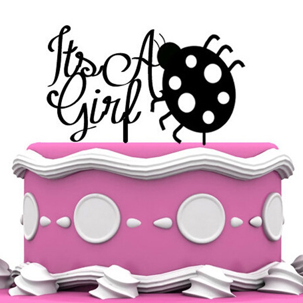 Customized Boy's Acrylic Cake Topper NonToxic Cake Topper Lovely Red