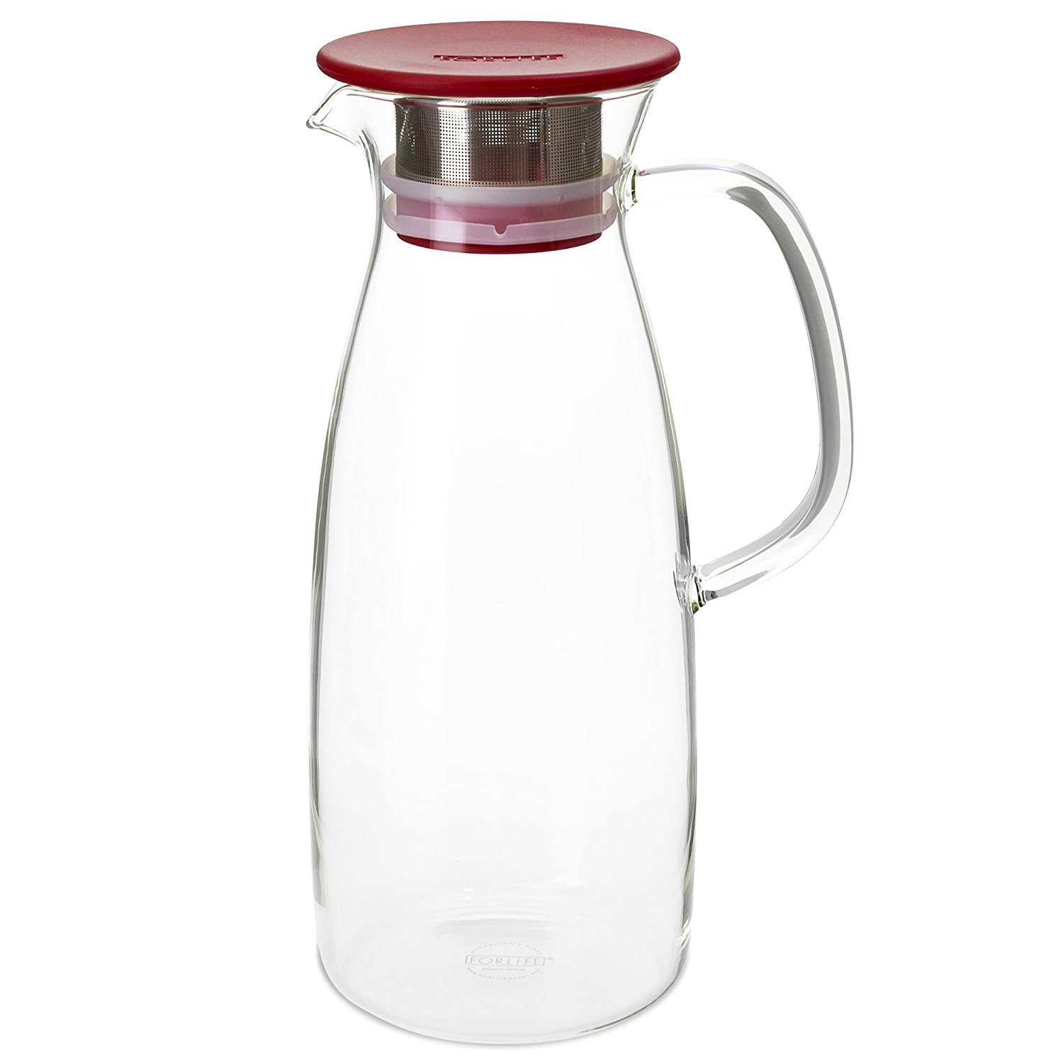 FORLIFE Mist Glass Ice Tea Jug , 50Ounce, Red N2 free image download