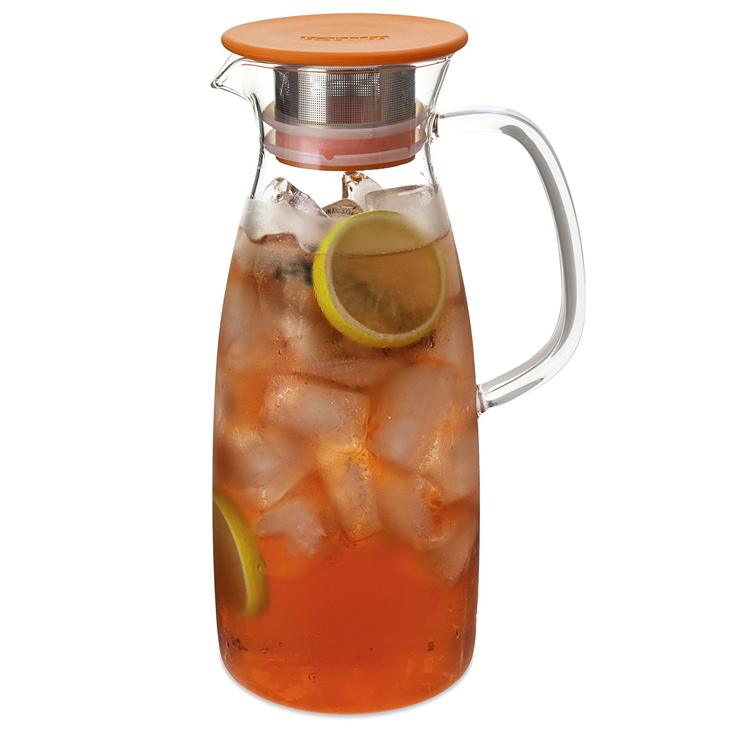 FORLIFE Mist Glass Ice Tea Jug , 50Ounce, Red N6 free image download
