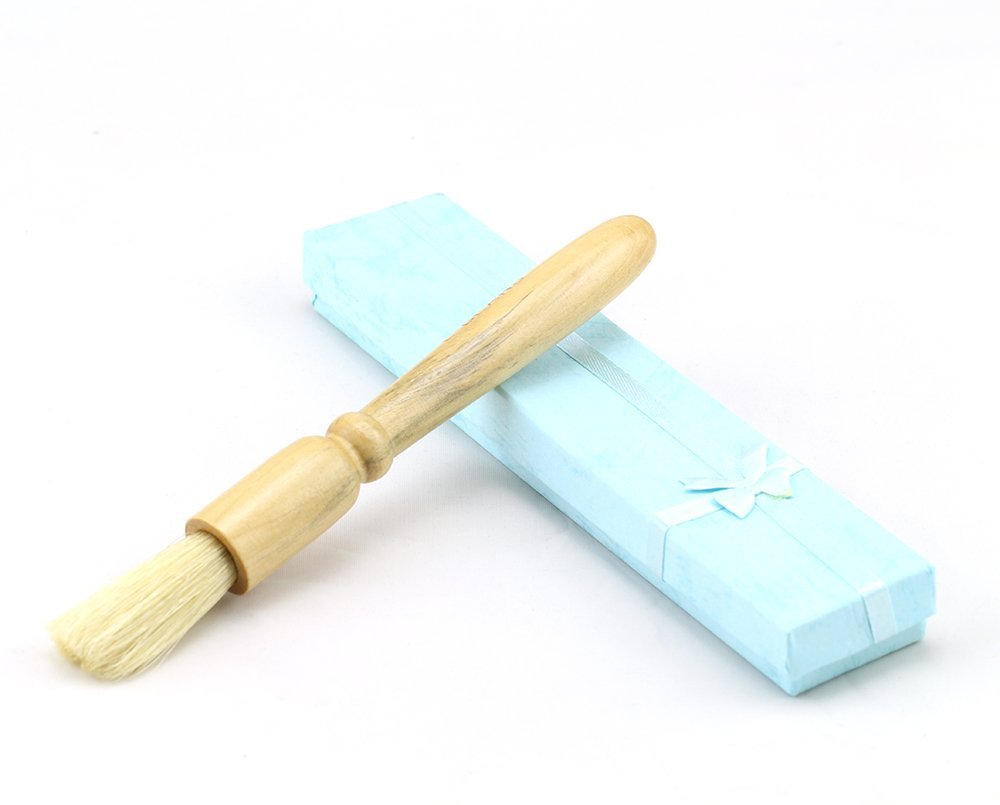 18cm Coffee Grinder Cleaning Brush,2PCS Grinder Brush, Natural Wood