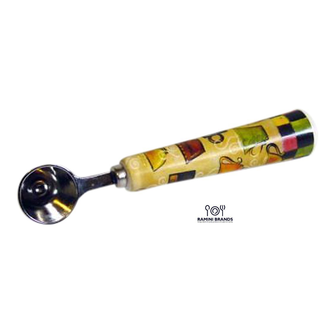 Coffee Scoop With Ceramic Handle Bonus Coffee and Tea Recipes Cone