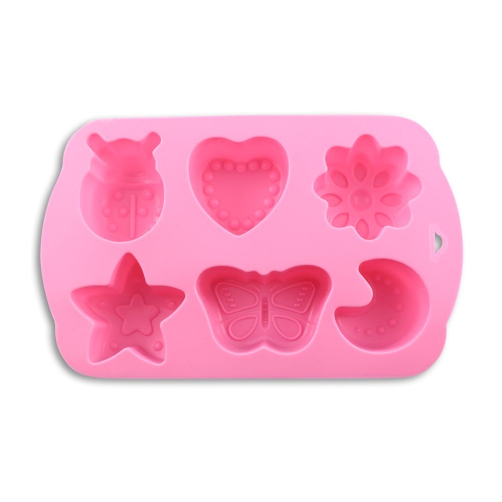 Candy Making Molds, 2PCS YYP [6 Cavity Insect and Moon Shape Mold