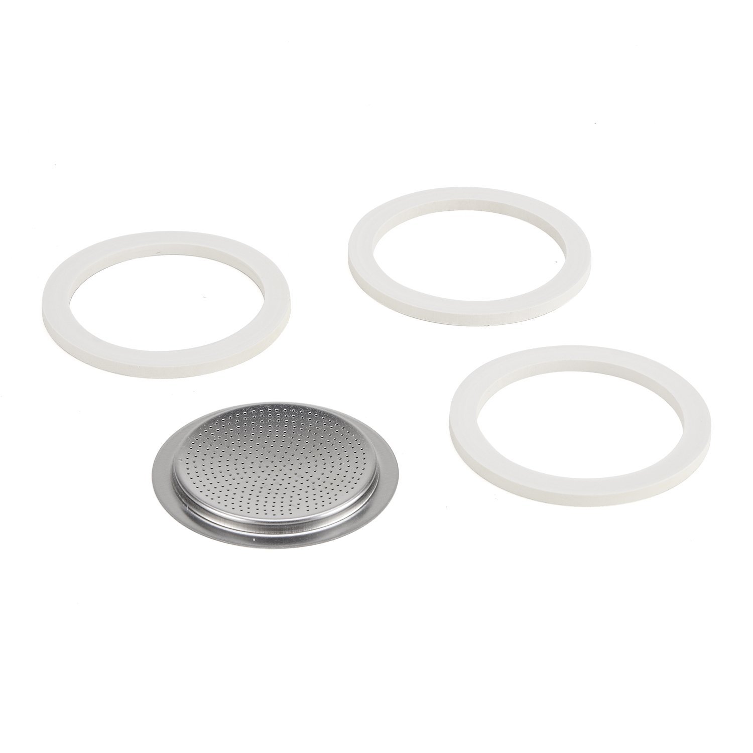 Bialetti Stainless Steel Gasket Filter Plate Replacement Parts, 6Cup