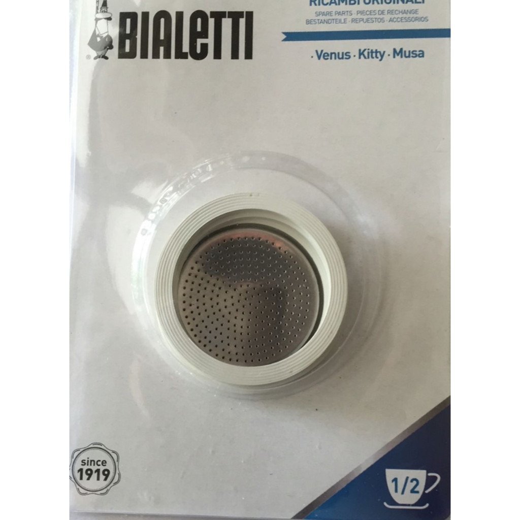 Bialetti Stainless Steel Gasket Filter Plate Replacement Parts, 6Cup