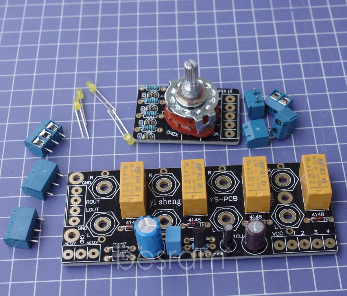 Audio Input signal Selector Relay Board/ Signal switching amplifier