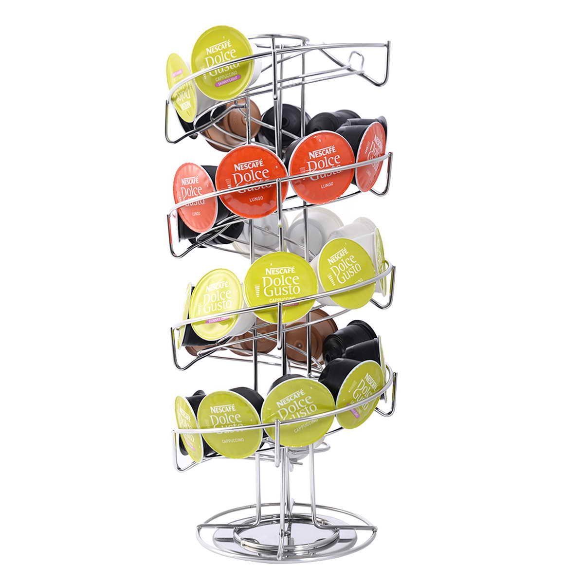 Safstar 360 Degree Rotating Coffee Pod Holder Stand Revolving