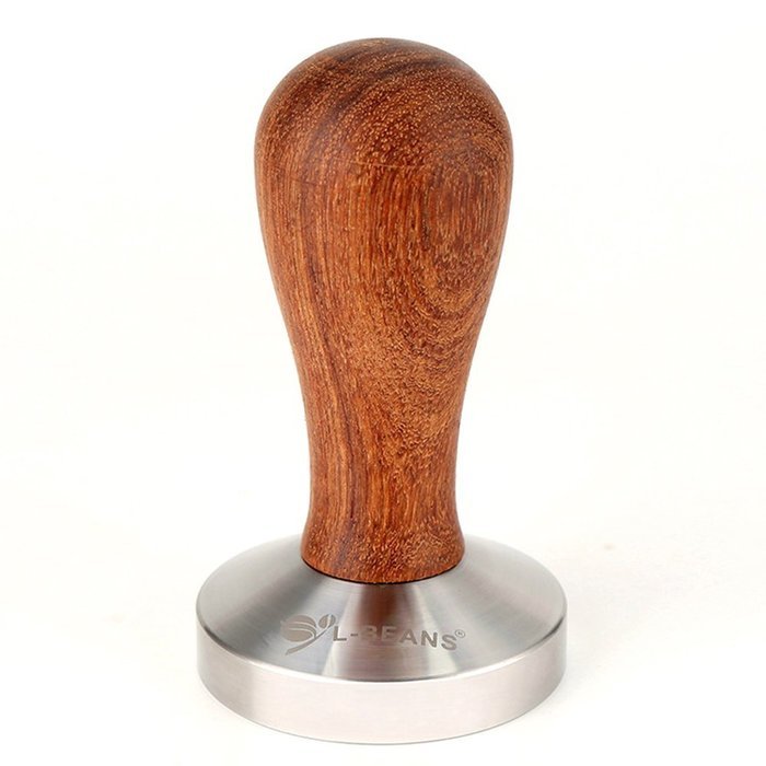 Kteam 58mm Stainless Steel Wooden Handle Coffee Tamper Barista Espresso