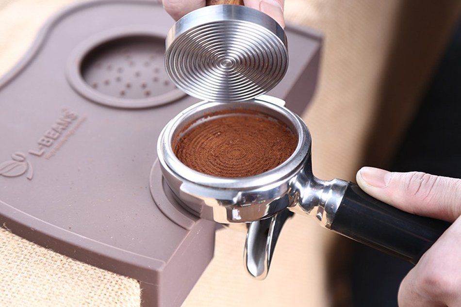 Kteam 58mm Stainless Steel Wooden Handle Coffee Tamper Barista Espresso