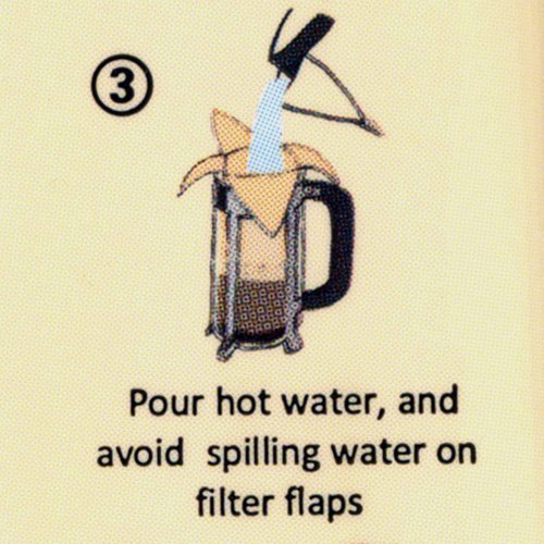 Caffi Paper Coffee Filters for 12 Cup French Press 2 Packs of 50 N2