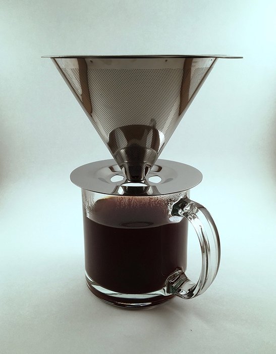 GBA Pour Over Coffee Dripper Stainless Steel Reusable PourOver