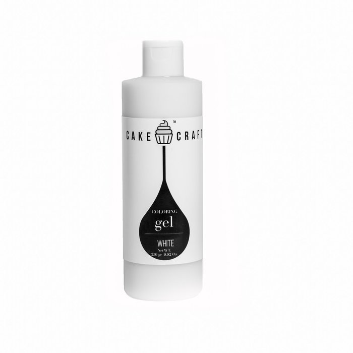 Cake Craft Coloring Gel White, 250gr [8.82 Oz] GREAT FOR WHIPPED