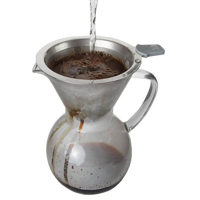 HomeX Pour Over Drip Coffee Maker With Stainless Steel Filter and