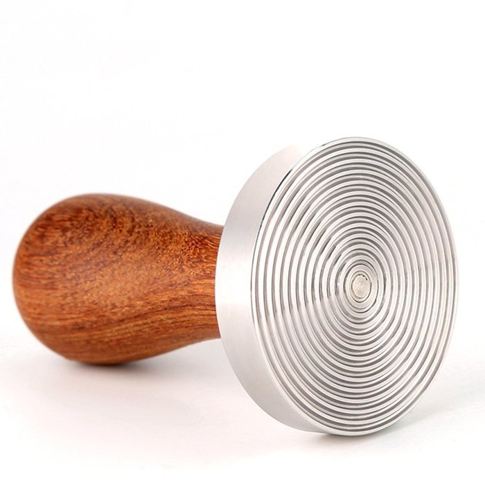 Kteam 58mm Stainless Steel Wooden Handle Coffee Tamper Barista Espresso