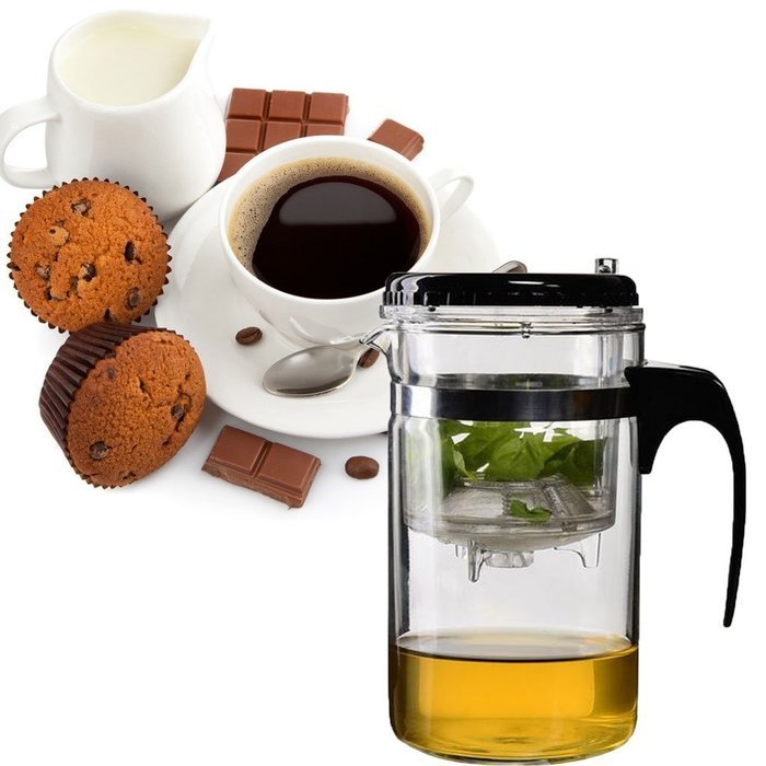 Vivoice Teapot Tumbler Infuser Perfect Loose Tea Leaves Maker Easiest
