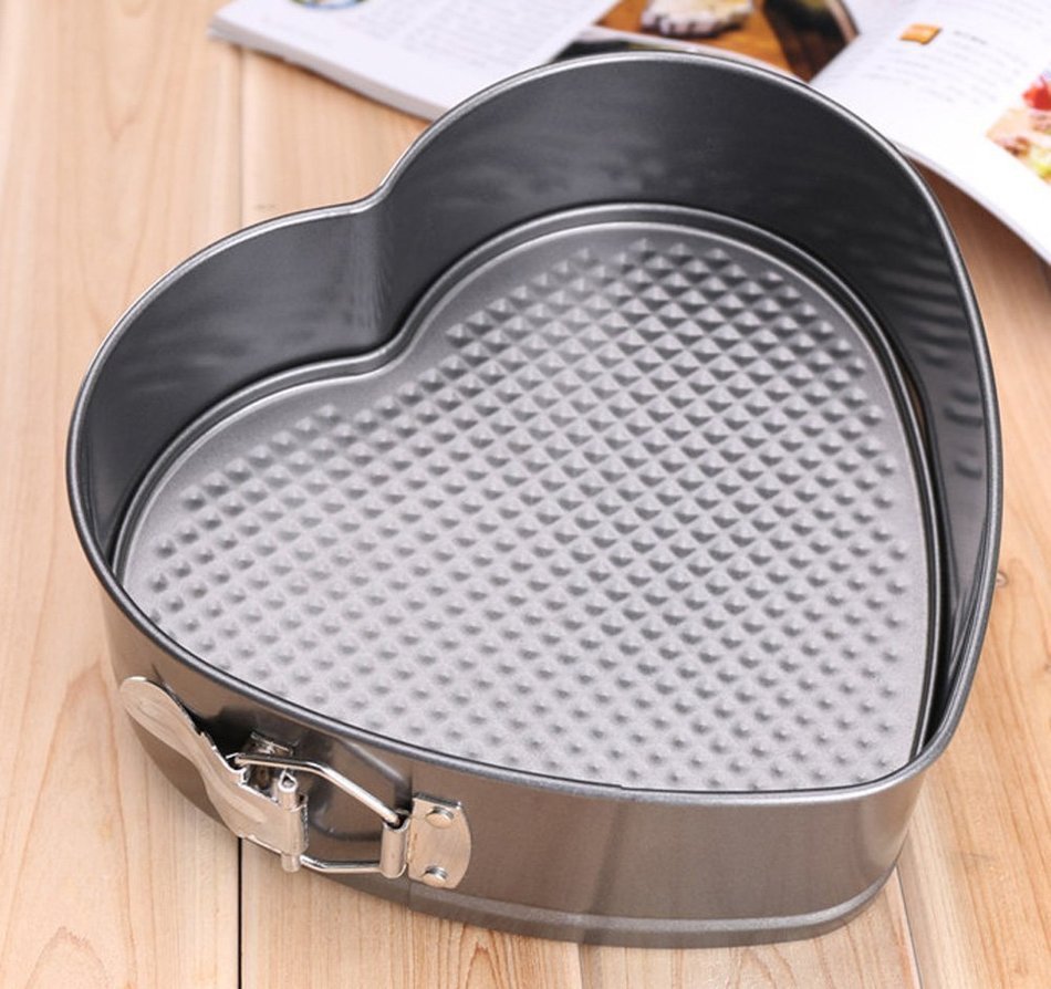 Round Cake Pan Molds for Baking 9 Inch Black Stainless Steel Baking Pan