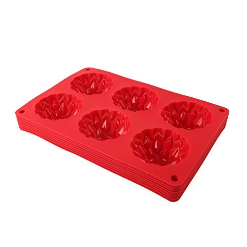 Silicone mold 6cups pineapple cups flower cake baking cups flowers