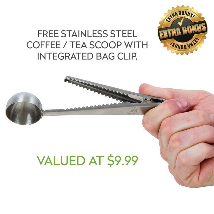 Pour Over Coffee Dripper with Coffee Scoop & Bag Clip Reusable & Eco