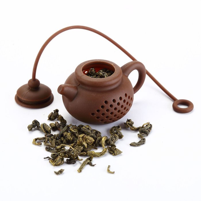 LEASEN Silicone Tea Leaf Filter Tea Infuser Tea StrainerMini Teapot