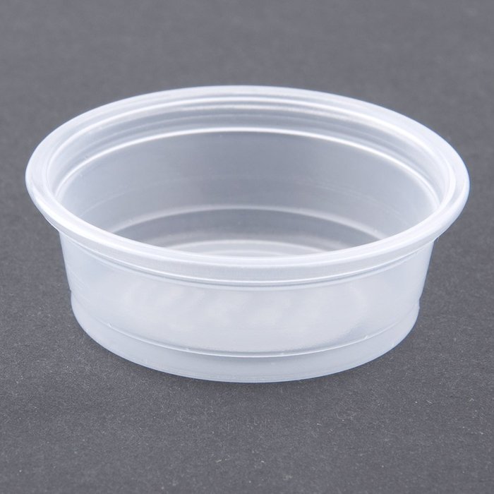 Plastic Souffle Portion Cups, 1/2 Oz., Translucent, 2500/carton free