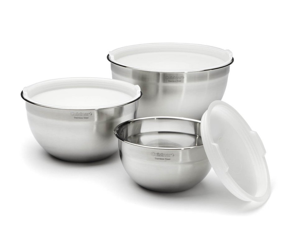 Cuisinart Stainless Steel Mixing Bowls Set of 3 N2 free image download
