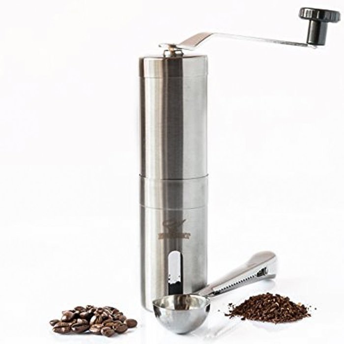 Best Manual Coffee Grinder Stainless Steel Mill, Adjustable Precision