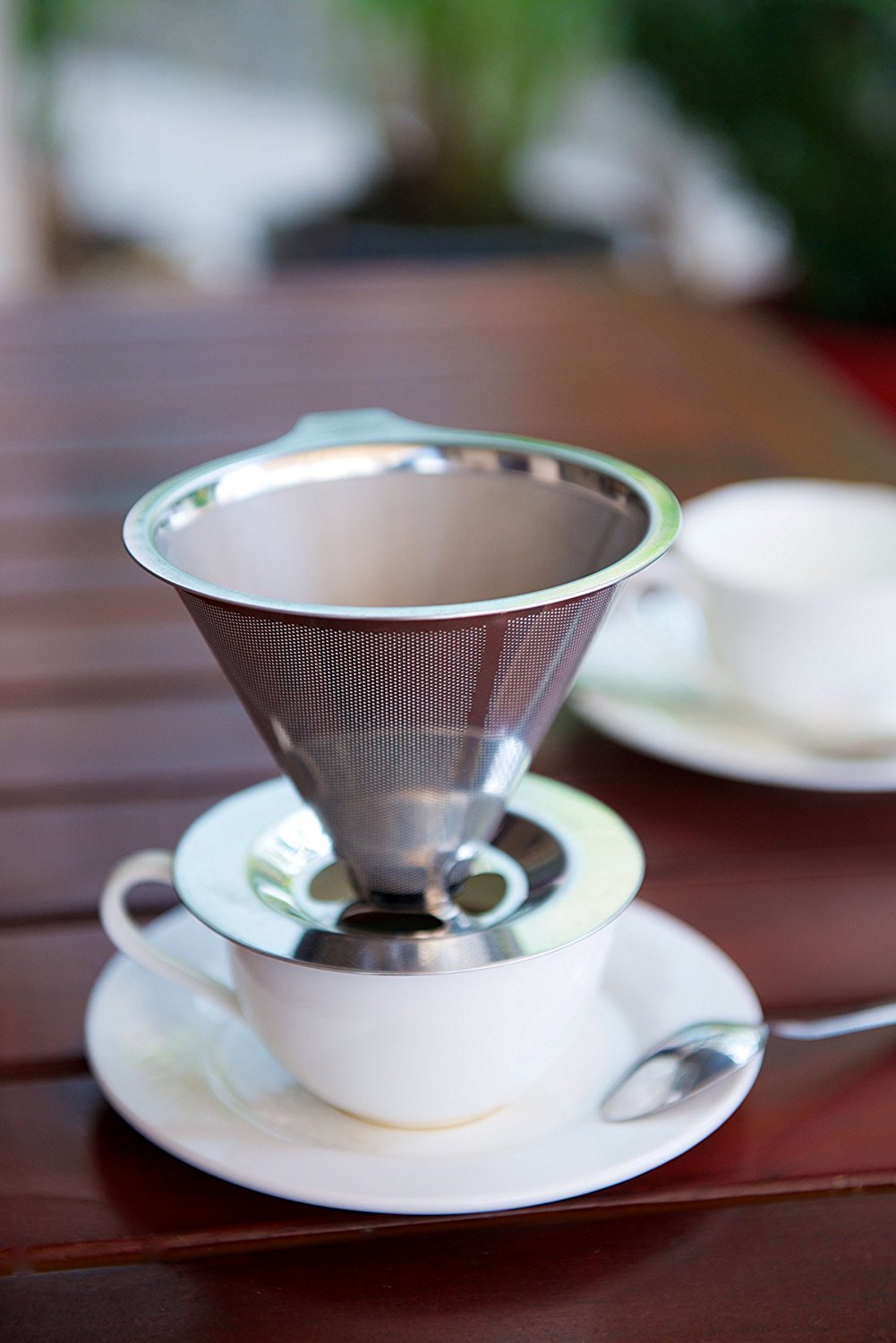 Blissful Sips Pour Over Coffee Filter (Single Cup) Stainless Steel