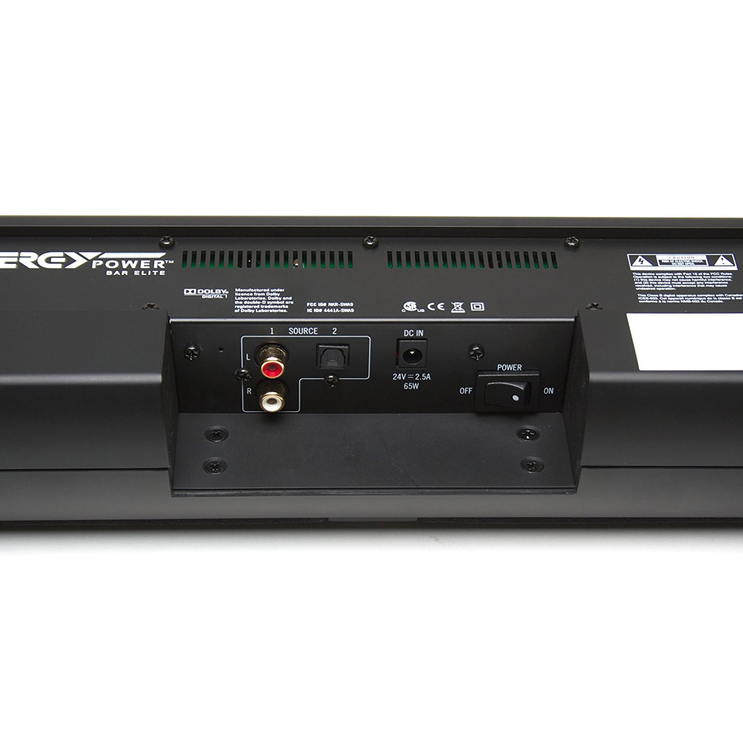 Energy Power Bar Elite Soundbar with Wireless Subwoofer (Black Satin