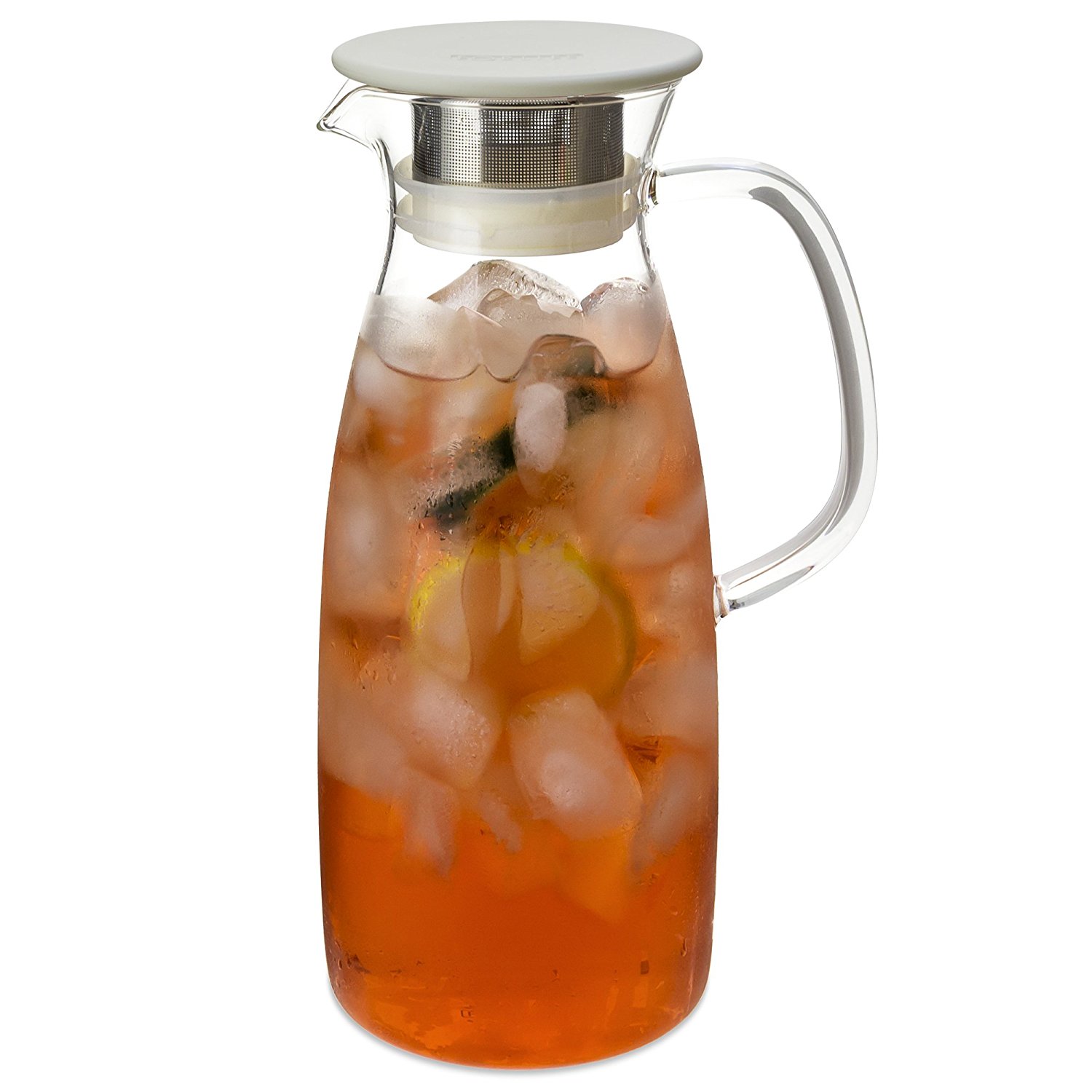 FORLIFE Mist Glass Ice Tea Jug , 50Ounce, Red N13 free image download