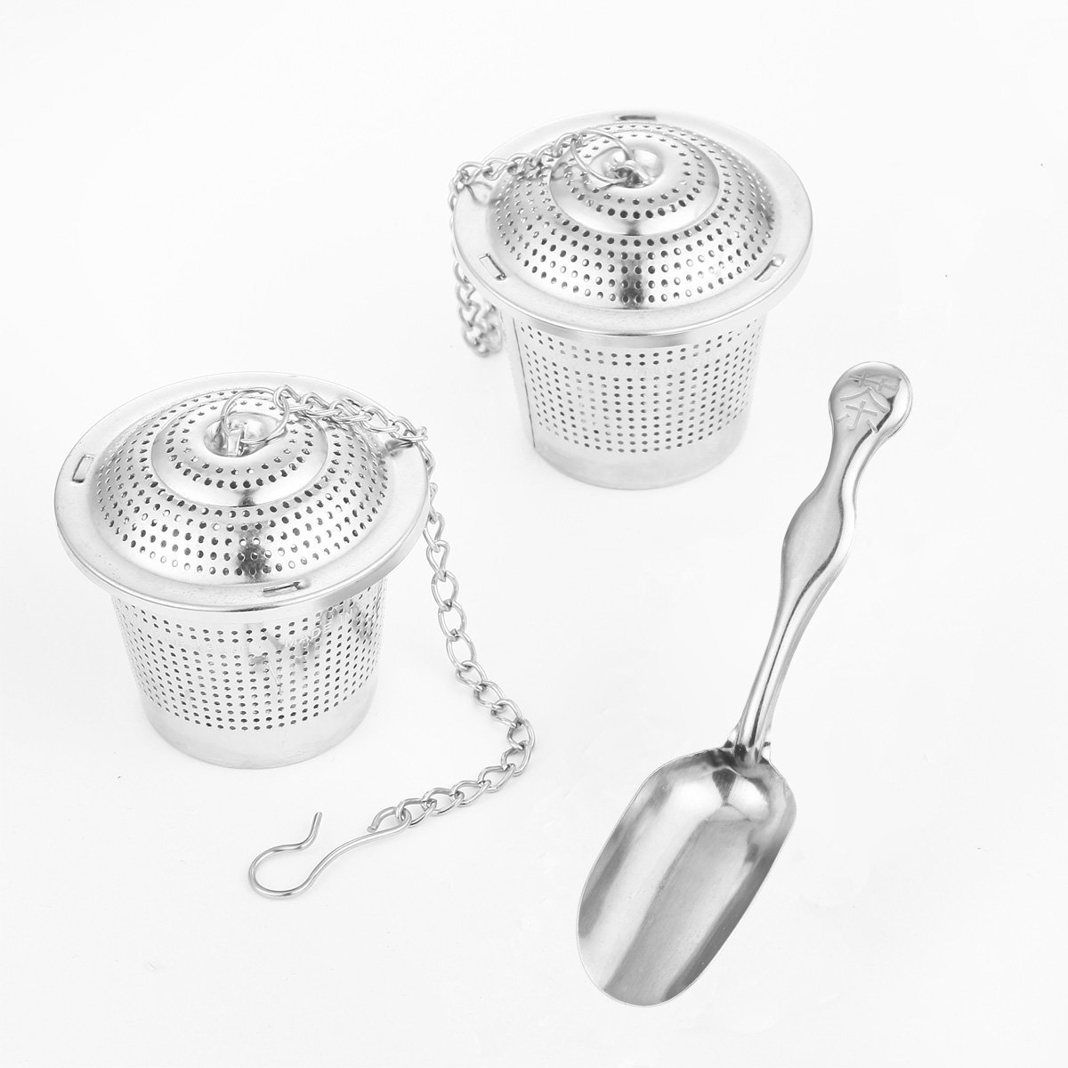 Bondream 2 Pack Loose Leaf Tea Infuser with Tea Scoop Ultra Fine