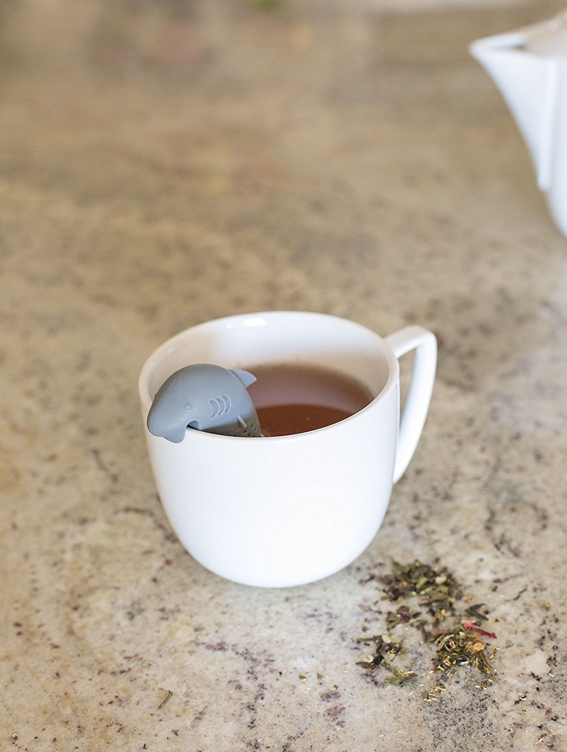 Best Shark Silicone Tea Infuser Strainer Loose Leaf Filter