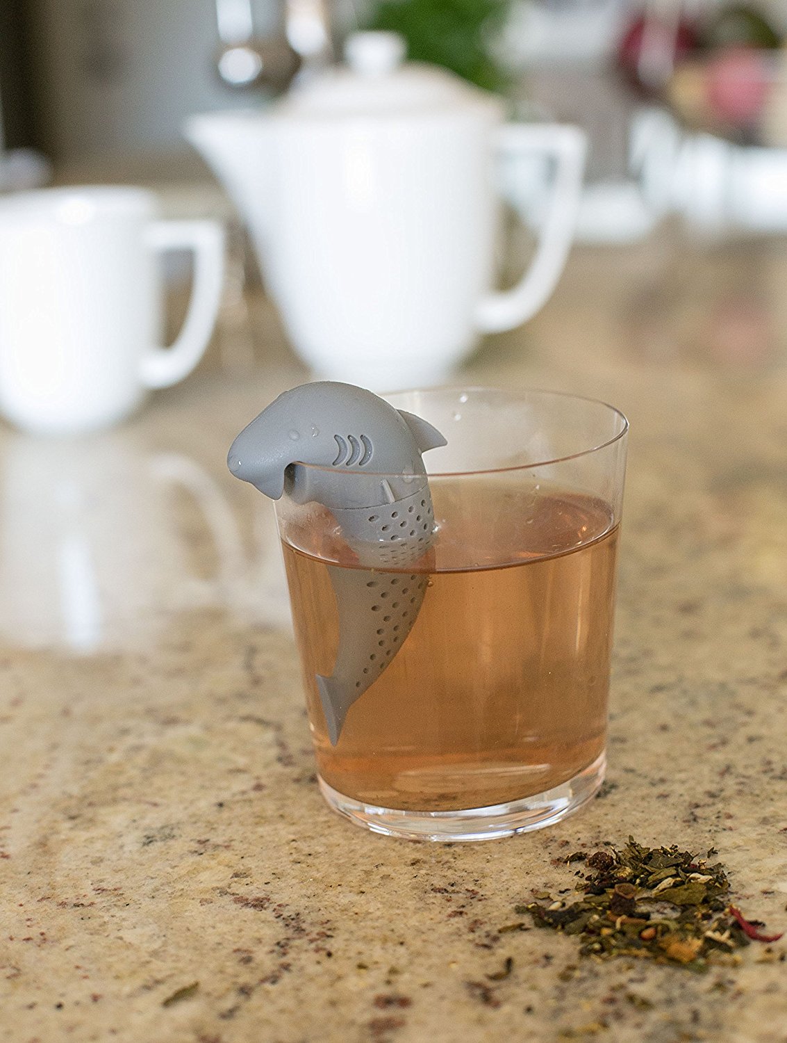 Best Shark Silicone Tea Infuser Strainer Loose Leaf Filter