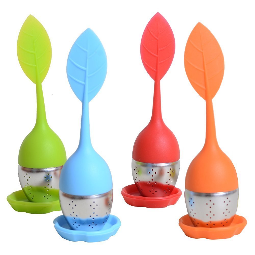 Chichic Silicone Loose Tea Infuser Set, Cute Strainer, Steeper with