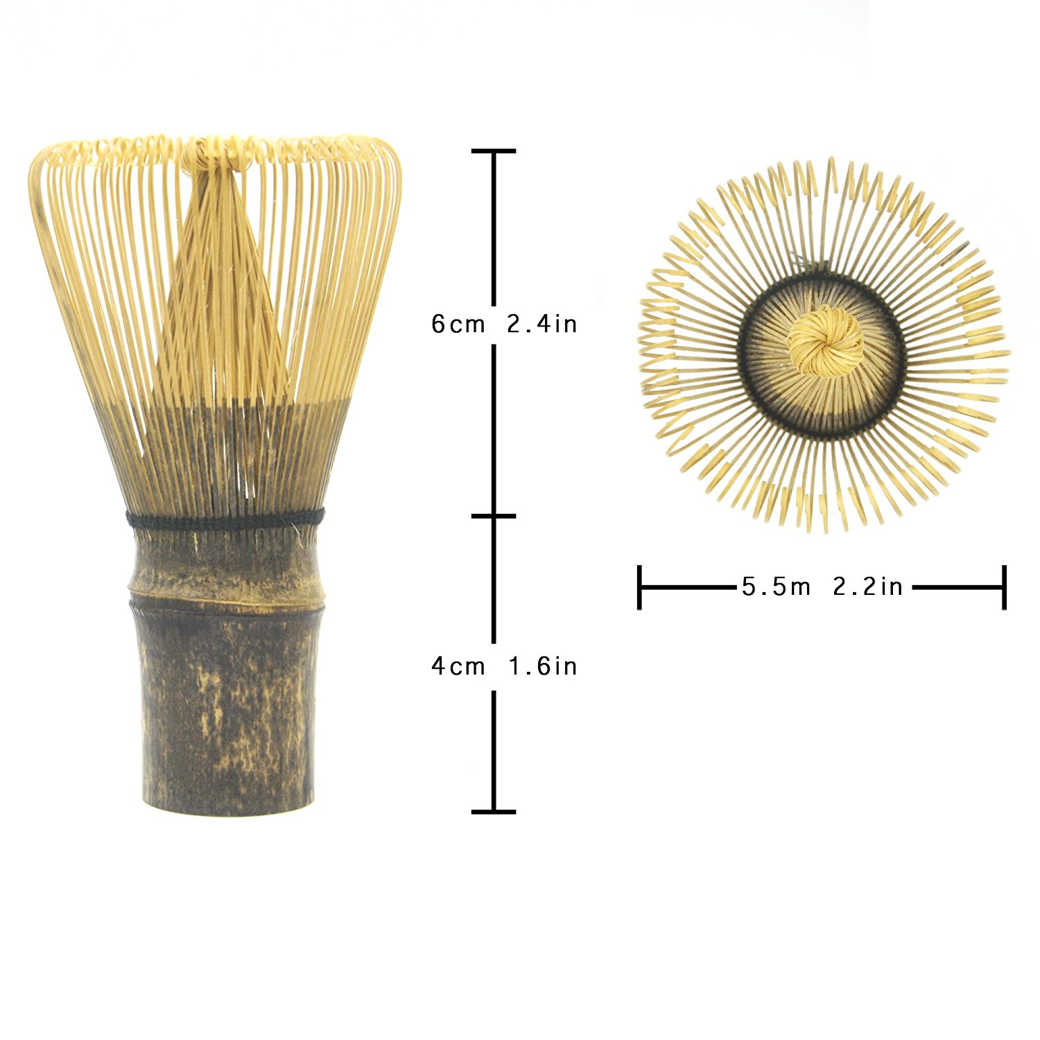 Brightea Quality Matcha Whisk Chasen Purple Bamboo Whisk Long Handle