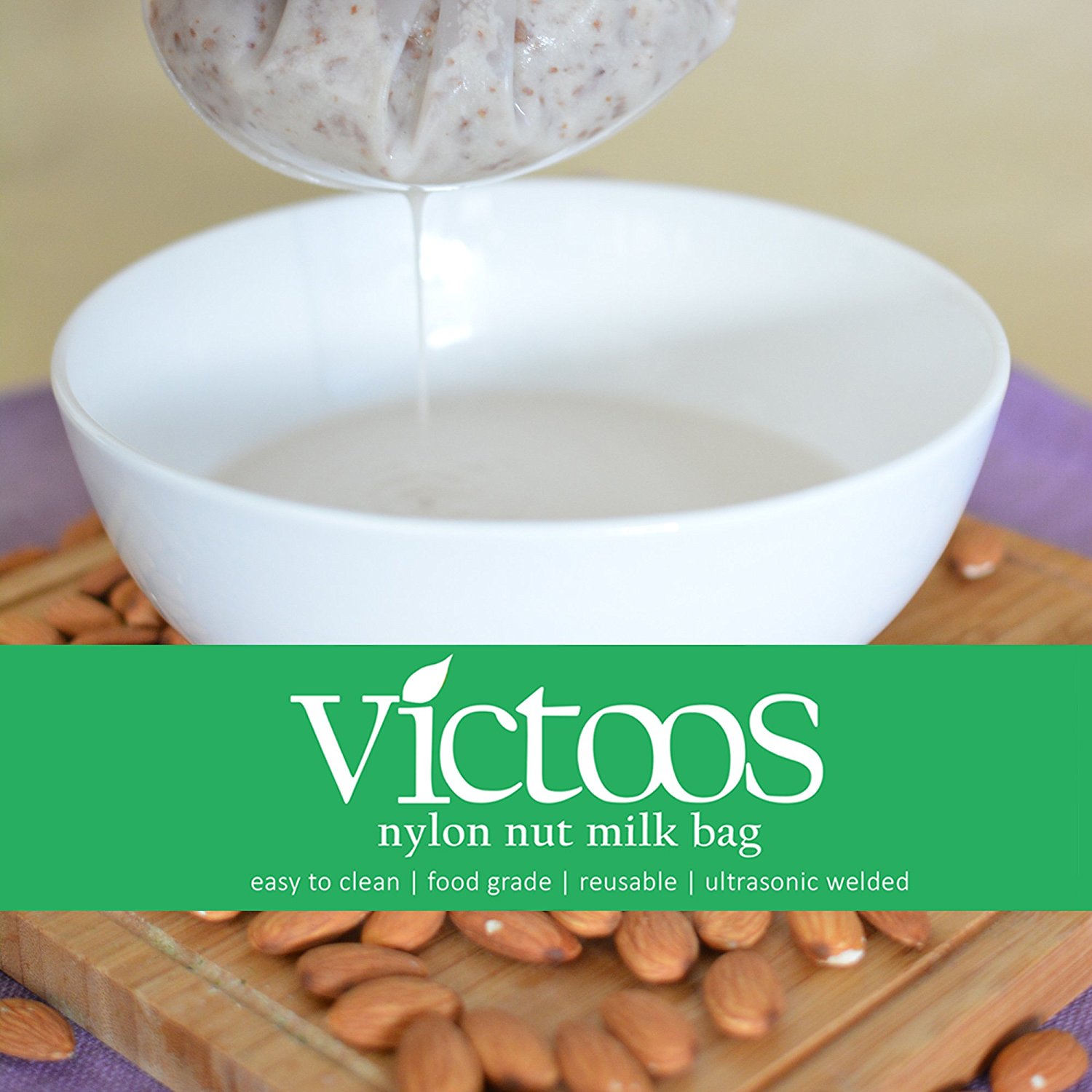Victoos Best Nut Milk Bag Large Reusable Almond Milk Bags Food