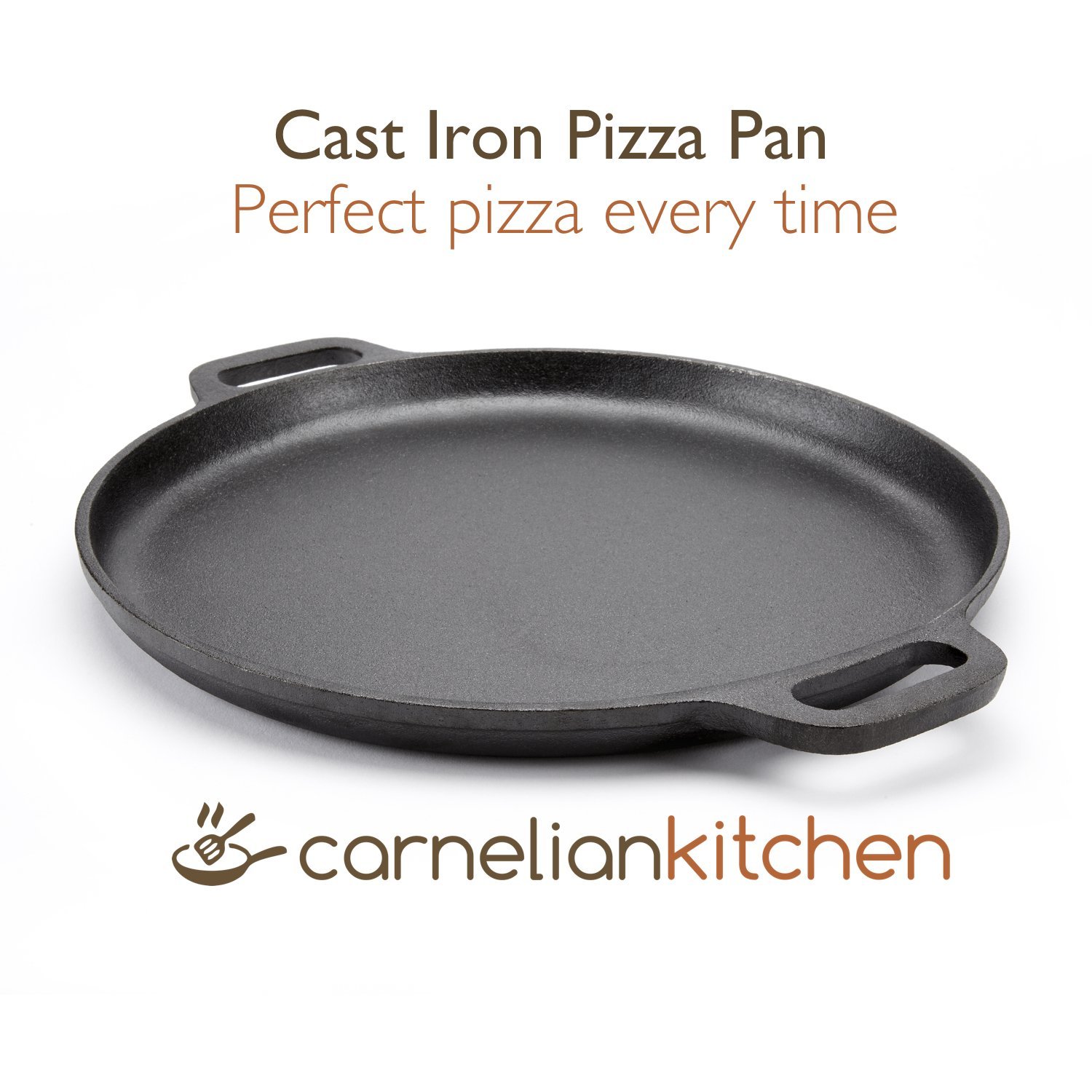 Cast Iron Pizza Pan, 14 inch, with 2 potholders N3 free image download