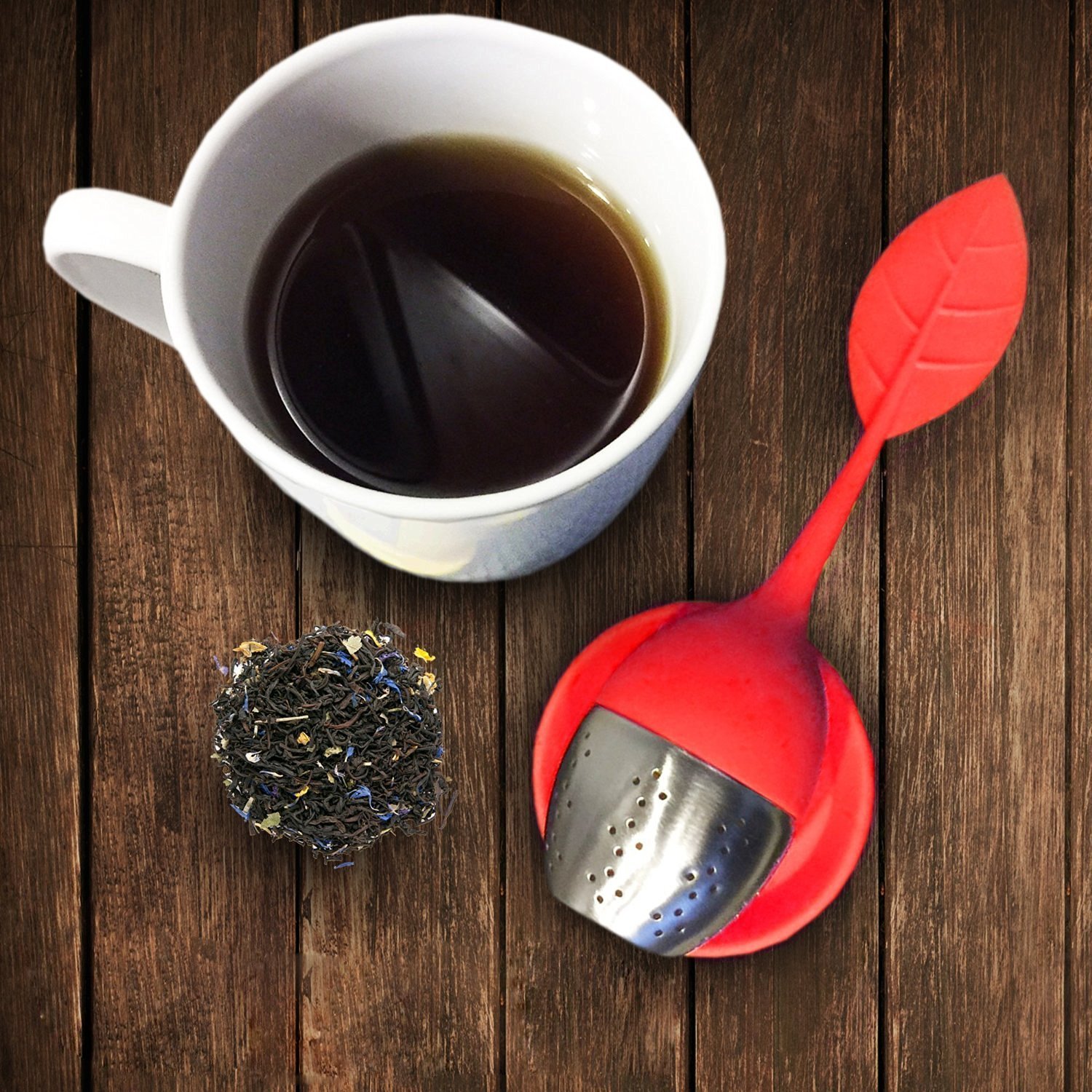 Chichic Silicone Loose Tea Infuser Set, Cute Strainer, Steeper with