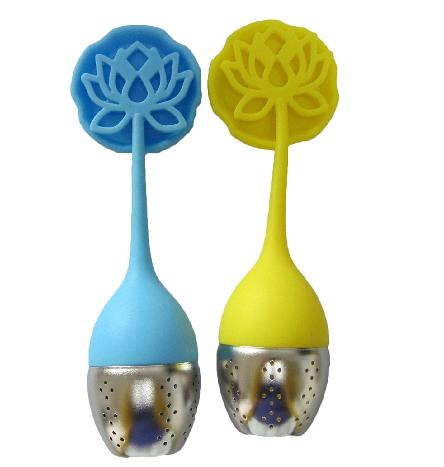 JLHua Lotus Flower Loose Leaf longhandled Tea Infuser Best Tea Scoop