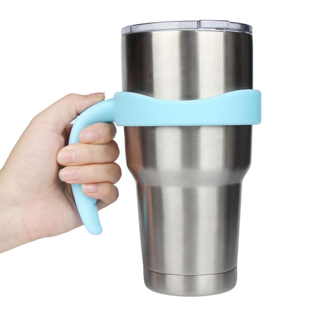 New 30 Oz Stainless Steel Insulated Tumbler Mug Handle (Purple