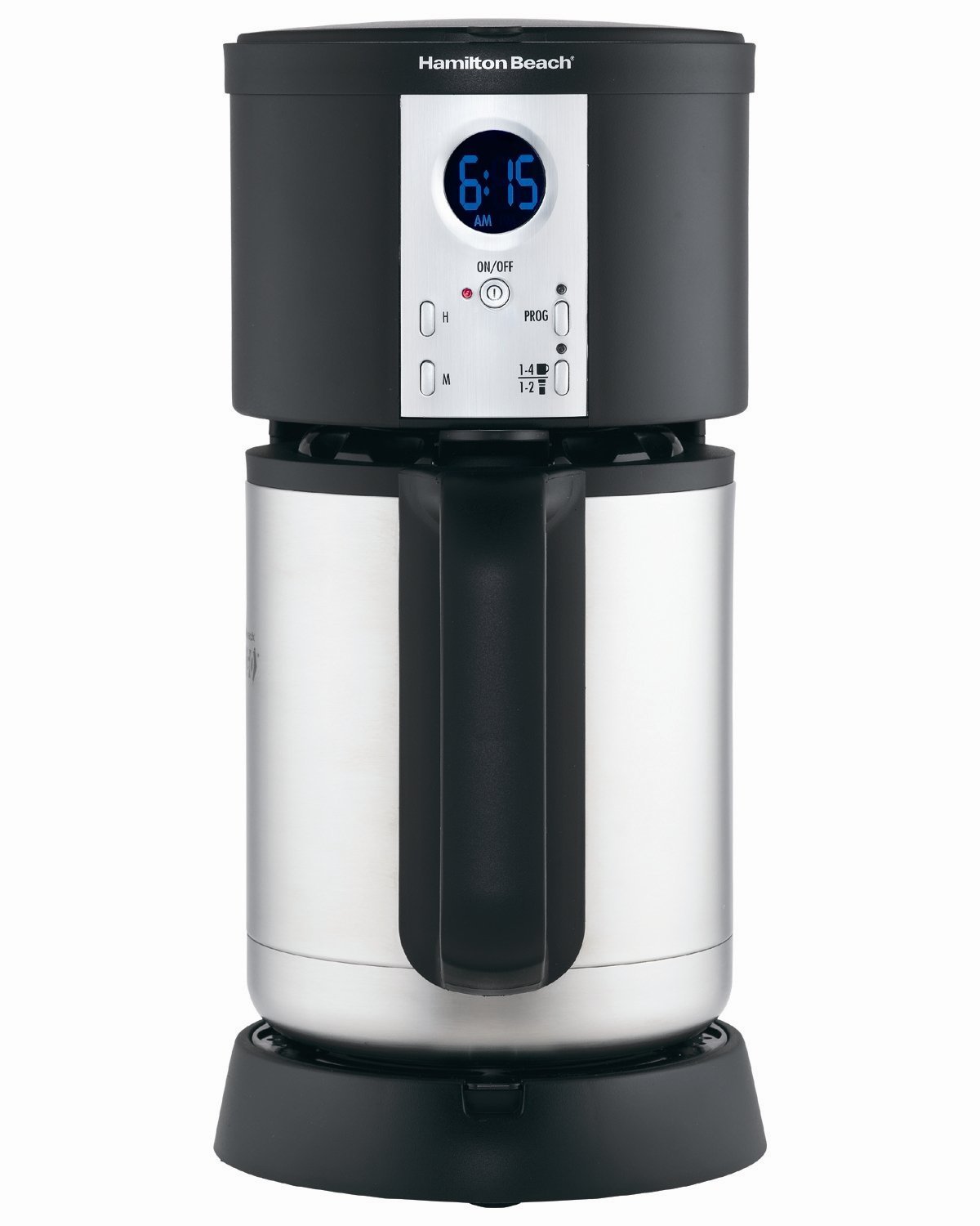 Hamilton Beach Coffee Maker, Stay or Go Digital with Thermal Insulated Carafe (45237R) N4 free