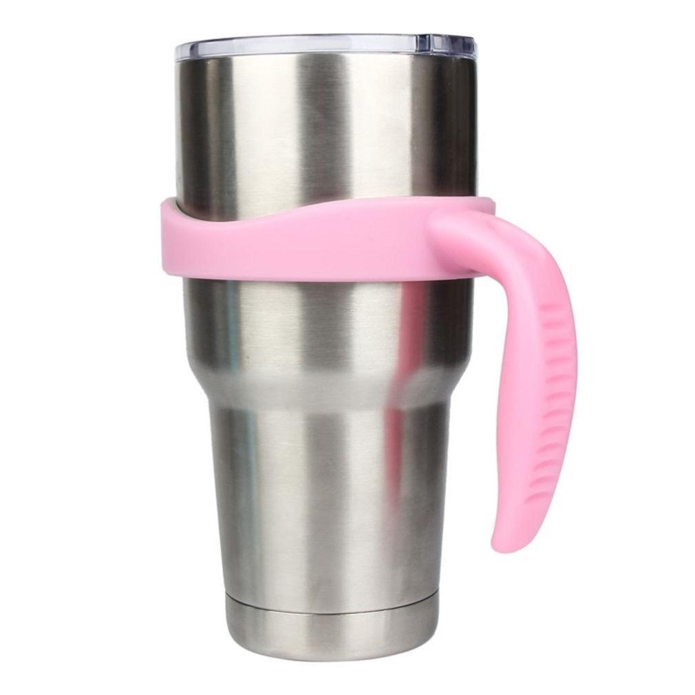 New 30 Oz Stainless Steel Insulated Tumbler Mug Handle (Purple