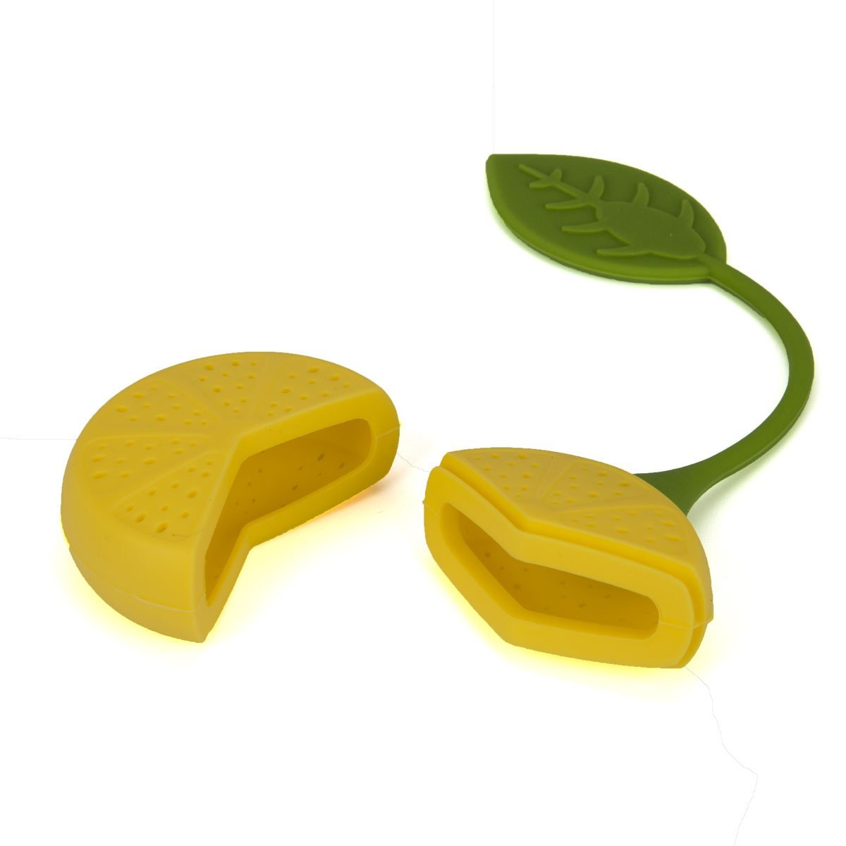 KookieMonsta Colorful Fantastic Silicone Lemon Shape Mini Reusable Tea