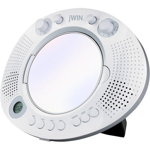 JWin JXM88 Splash Proof Mirror Shower CD Player free image download