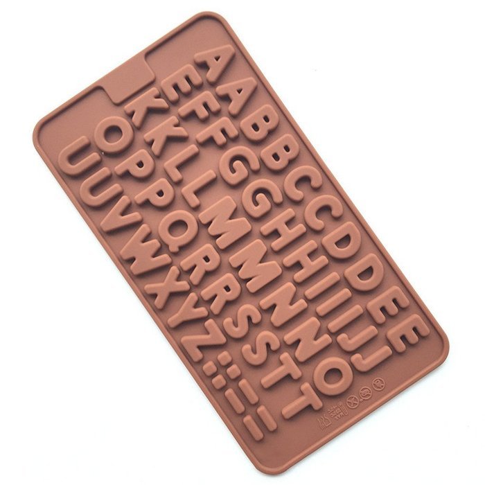WMSTUDIO Chocolate Mold,DIY 26 Letters of the Alphabet Silicone Kitchen